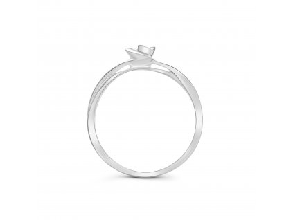 Zásnubní prsten z bílého zlata s diamantem Zp 218 006
