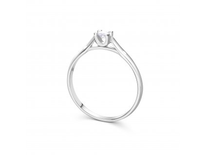 Zásnubní prsten z bílého zlata s diamantem Zp 218 008