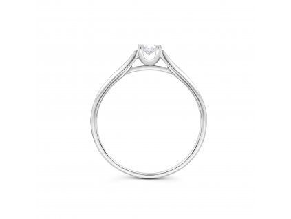 Zásnubní prsten z bílého zlata s diamantem Zp 218 008