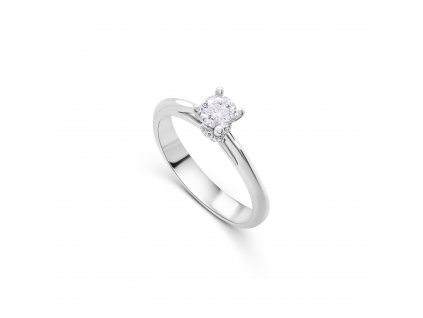 Zásnubní prsten z bílého zlata s diamanty Zn 203 016