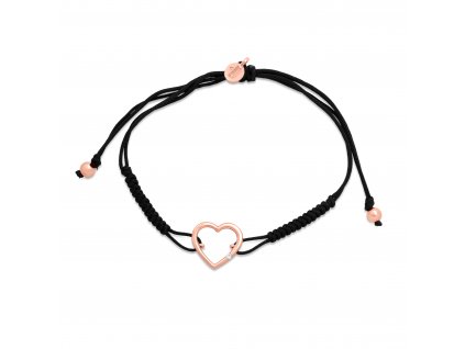 Náramek s komponenty z růžového zlata a diamantem Nr 204 002