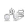 Dámské náušnice z bílého zlata s brilianty N 204 067