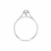 Zásnubní prsten z bílého zlata s diamantem Zp 216 012