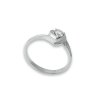 Zásnubní prsten z bílého zlata s diamantem Zp 222 009