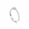 Zásnubní prsten z bílého zlata s diamantem Zp 218 006
