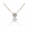 Náhrdelník s řetízkem ze žlutého zlata s diamanty Př 219 019