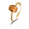 prsten oranzovy oval kamen zlute zlato 01