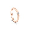 Zásnubní prsten z růžového zlata s diamantem Zp 219 051