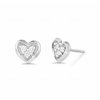 Dámské náušnice z bílého zlata s diamanty N 202 114