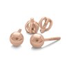 Dámské náušnice pecky z růžového zlata N 202 120