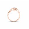 Zásnubní prsten z růžového zlata  s briliantem Zp 222 129