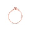 Zásnubní prsten z růžového zlata s diamantem Zp 203 015