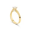 Zásnubní prsten ze žlutého zlata s diamanty Zp 203 018